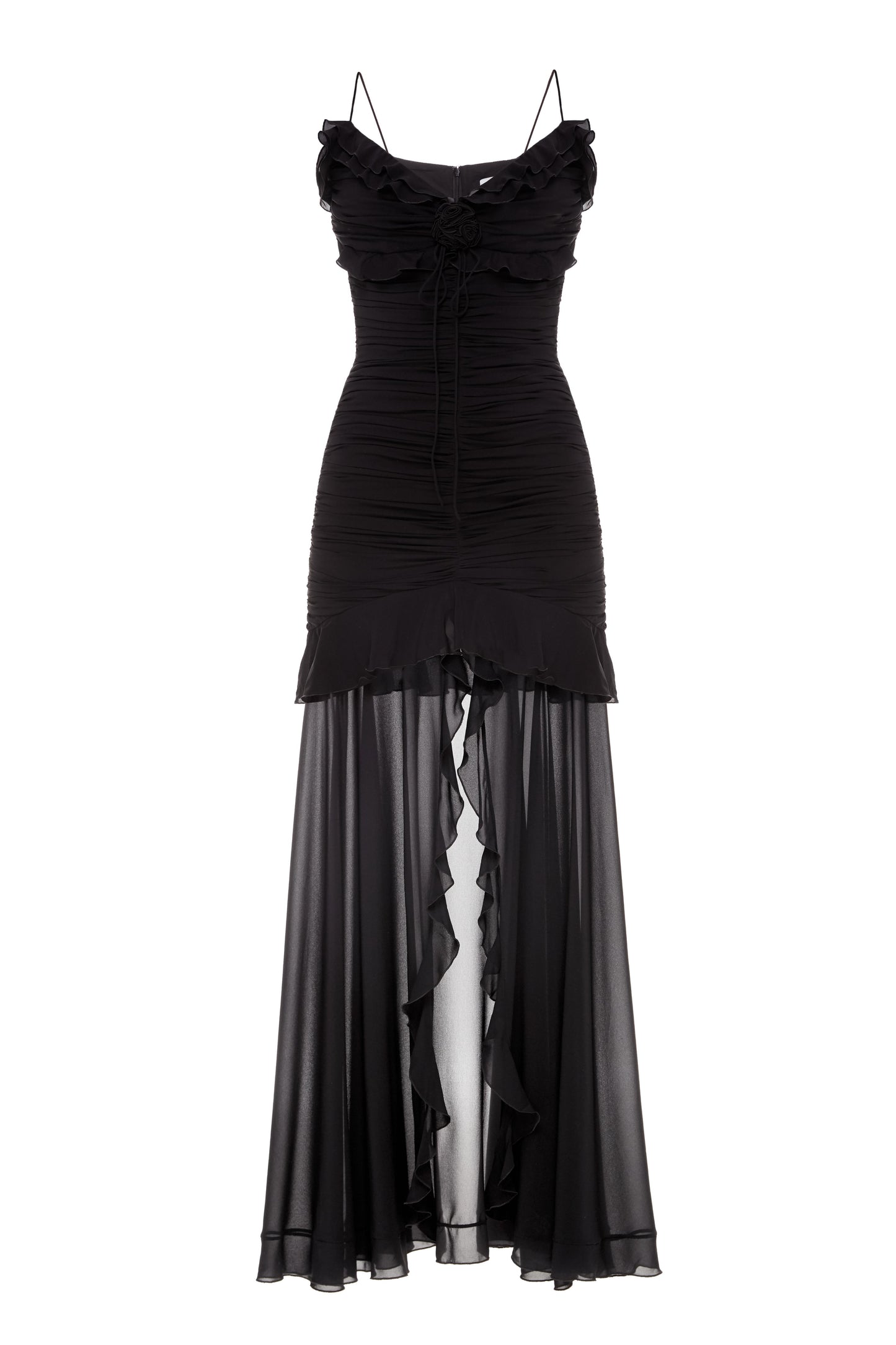 Cristal Black Long Dress