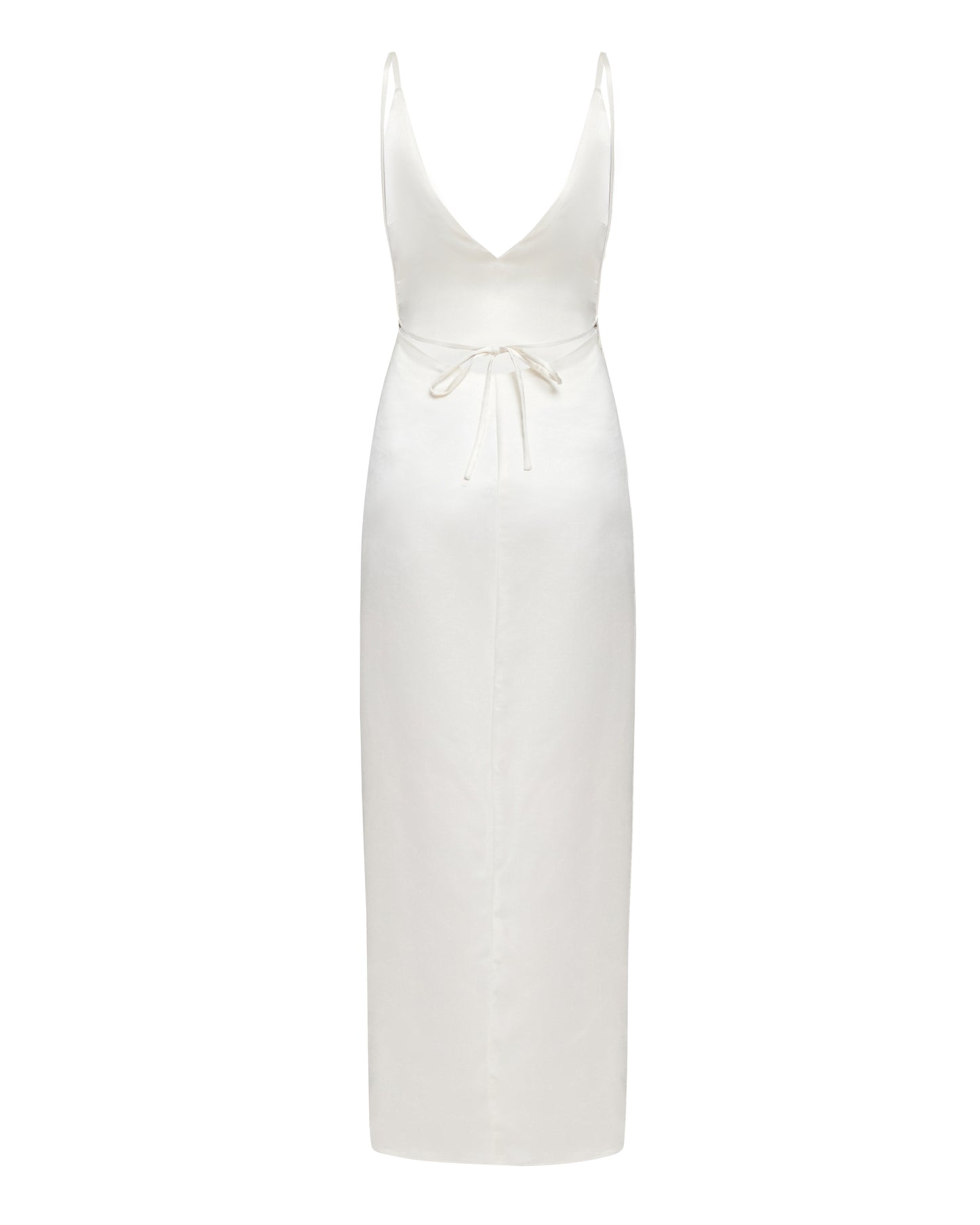 Milk Dress with a neckline