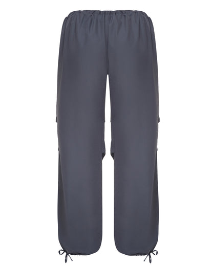 Grey Cargo wide pants