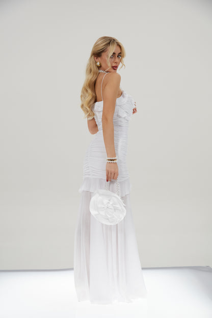 Cristal White Long Dress