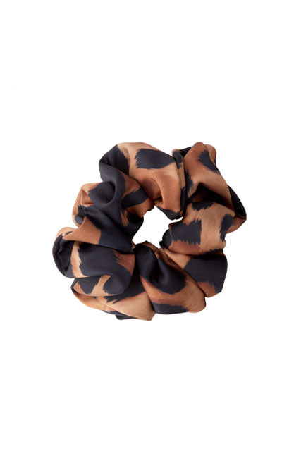 Silk headband with bow, Leopard