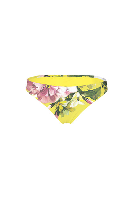 Printed swim trunks, low, Peonies