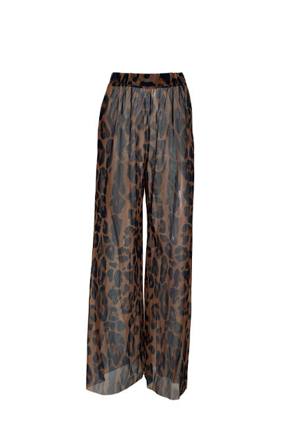 Mesh pants, Leopard