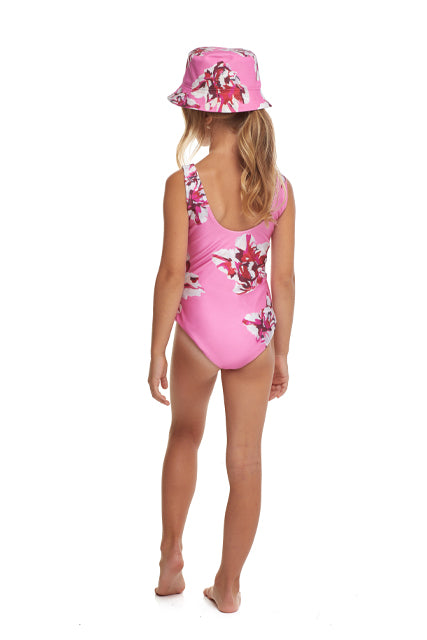 One-piece children's swimsuit, Carnaval in Nice